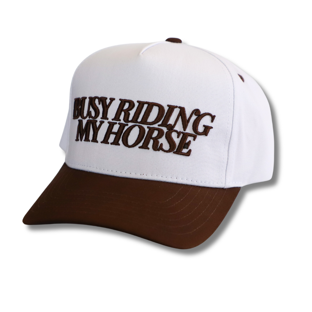 Busy Riding My Horse (chocolate) Hat