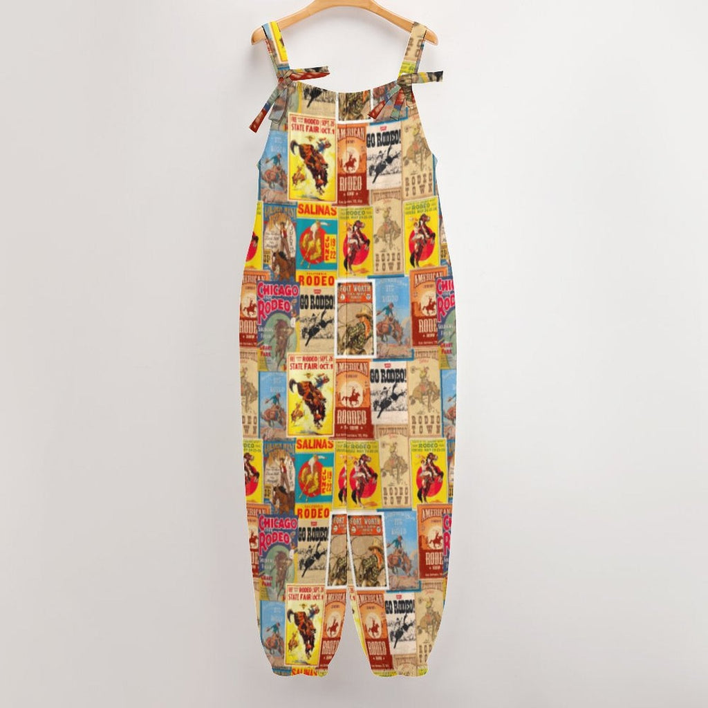 Baha Ranch Vintage Rodeo Poster Overalls Jumpsuit by Baha Ranch Western Wear - product image 4