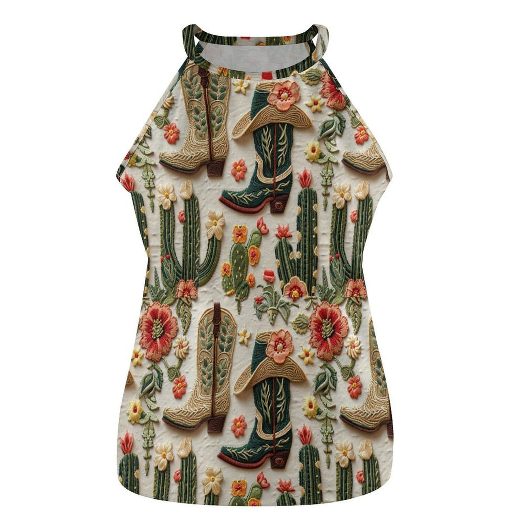 Baha Ranch Cactus Boots Tank Top by Baha Ranch Western Wear - product image 3