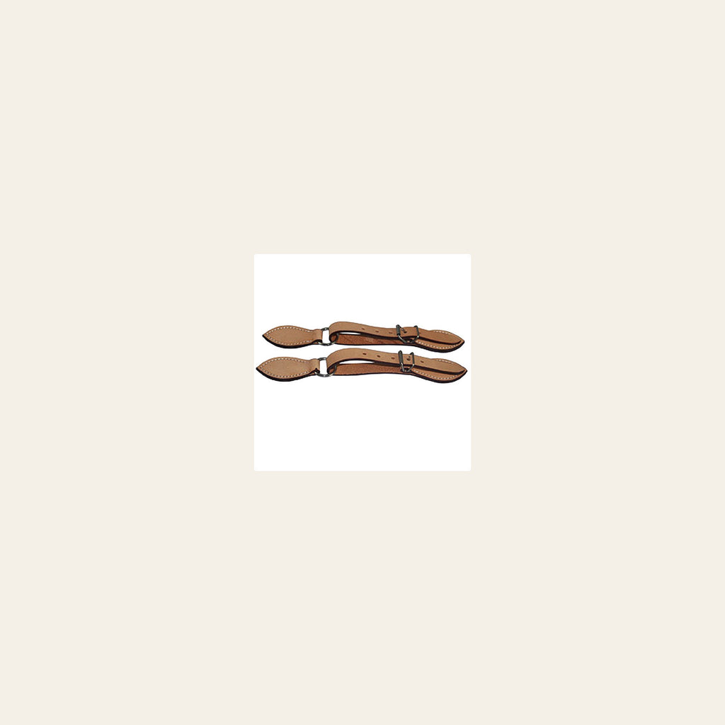 Hilason Russet Leather Spur Strap 5/8In Skirt