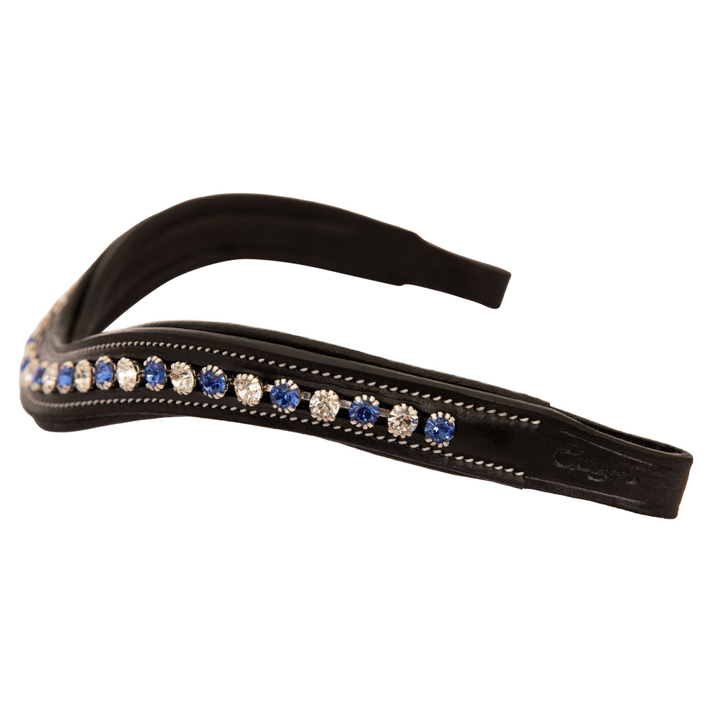 ExionPro Elegant Blue & Clear Crystal Browband by Bridles & Reins - alternate view 7