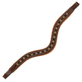 ExionPro Large Dual Coloured Glittering Black, Golden Crystal Browband by Bridles & Reins