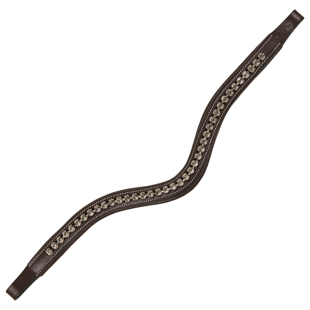 ExionPro Ornamental & Designer Black Diamond Crystal Browband by Bridles & Reins