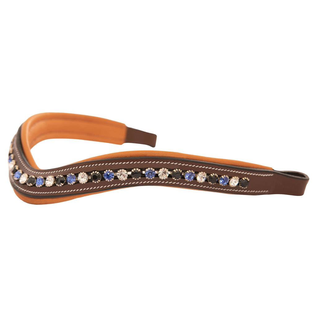 ExionPro Elegant, Attractive Blue, Black & Alternative Clear Crystal Browband by Bridles & Reins - alternate view 3