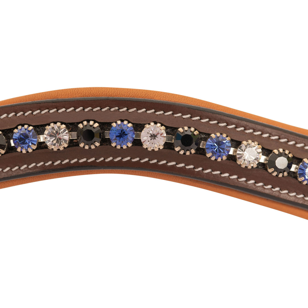 ExionPro Elegant, Attractive Blue, Black & Alternative Clear Crystal Browband by Bridles & Reins - alternate view 4