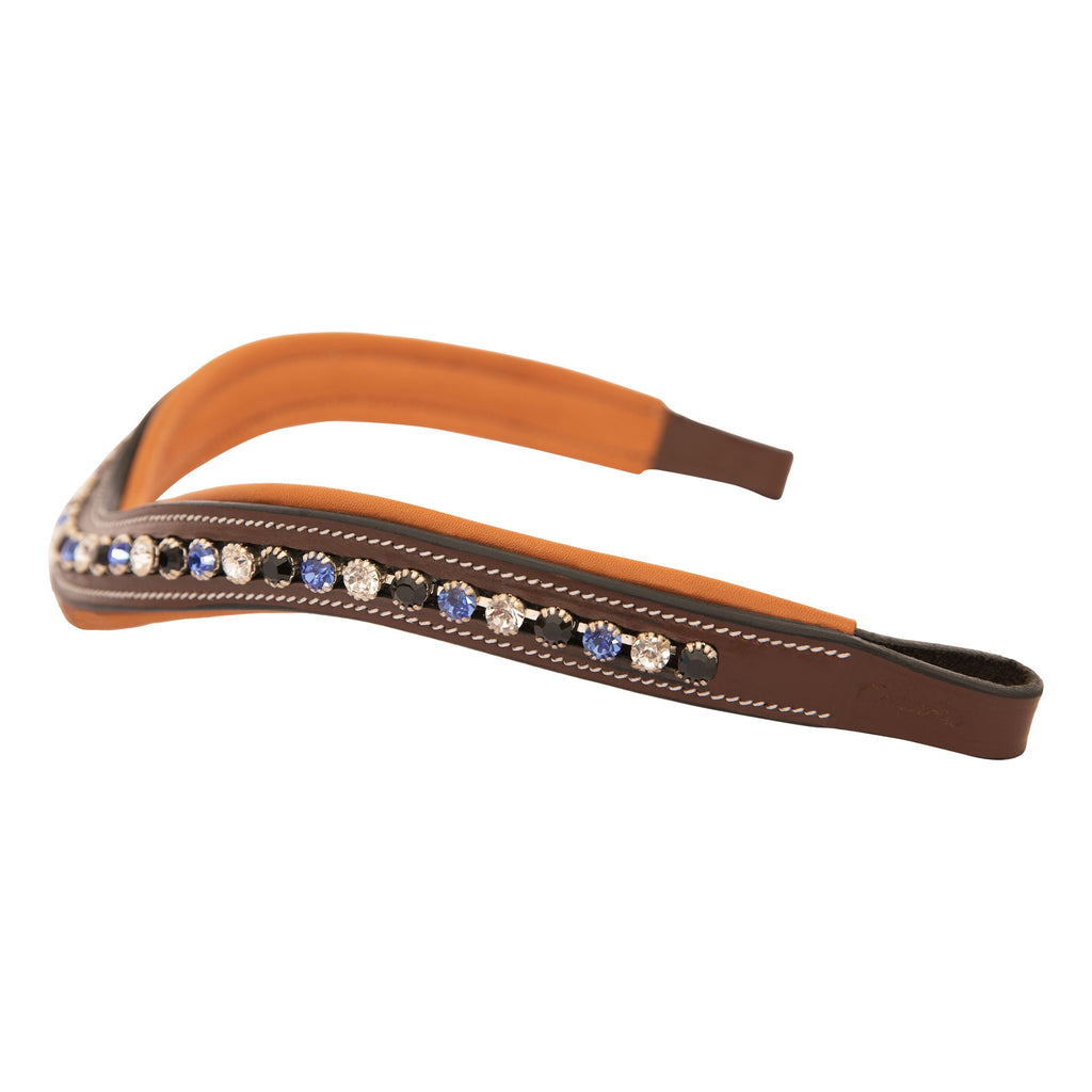 ExionPro Elegant, Attractive Blue, Black & Alternative Clear Crystal Browband by Bridles & Reins - alternate view 5