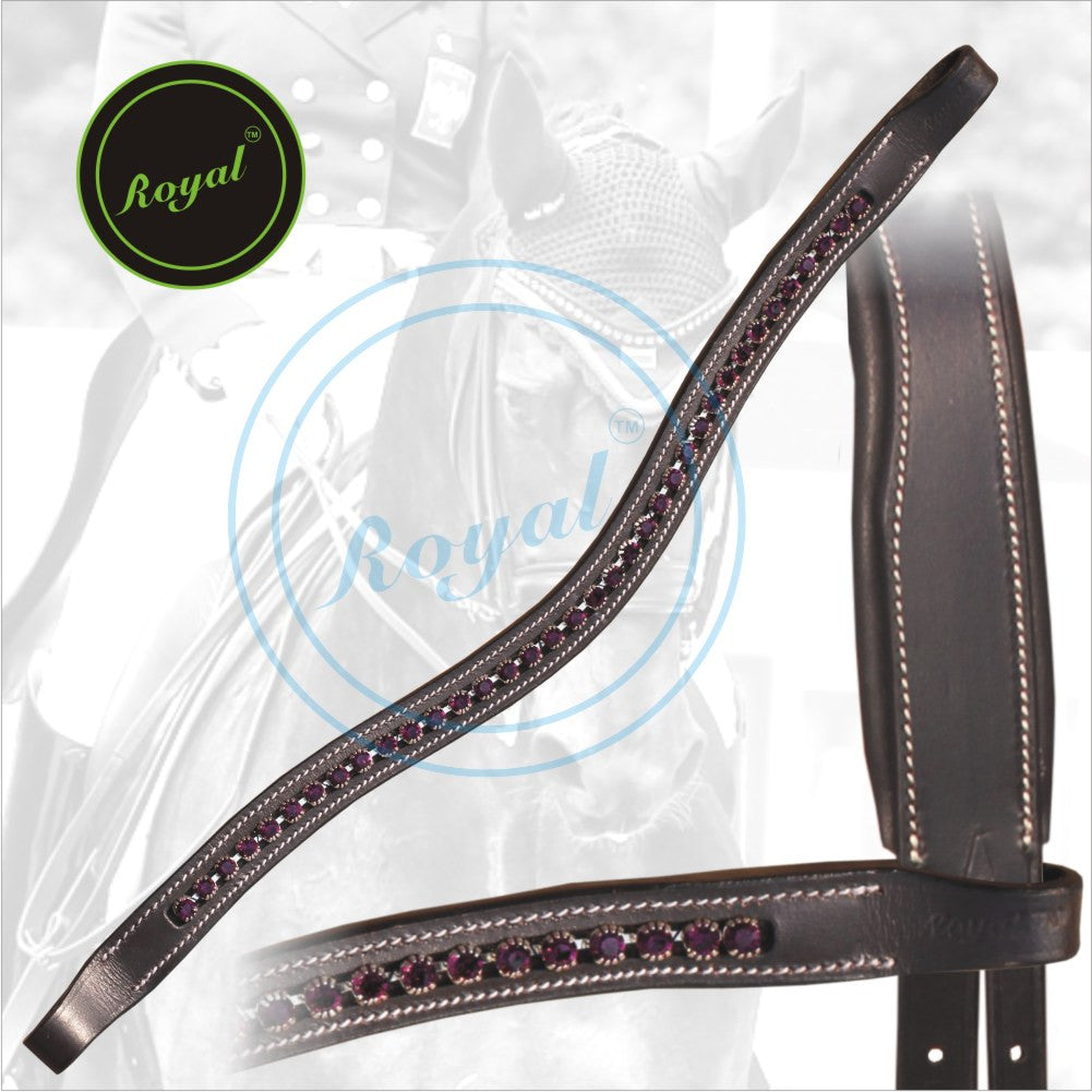 ExionPro Fuchsia Crystal Browband by Bridles & Reins