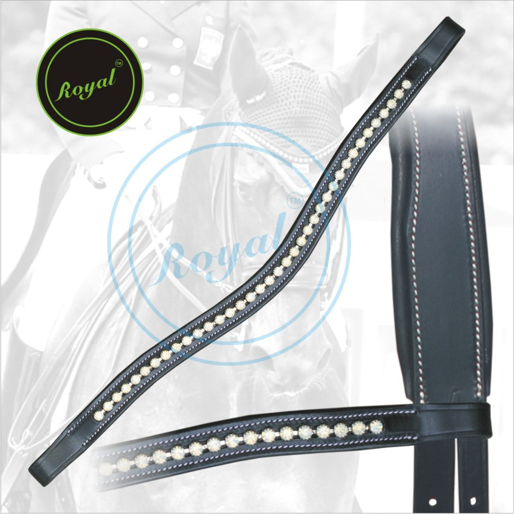 ExionPro Designer Opal White linked Crystal Browband by Bridles & Reins