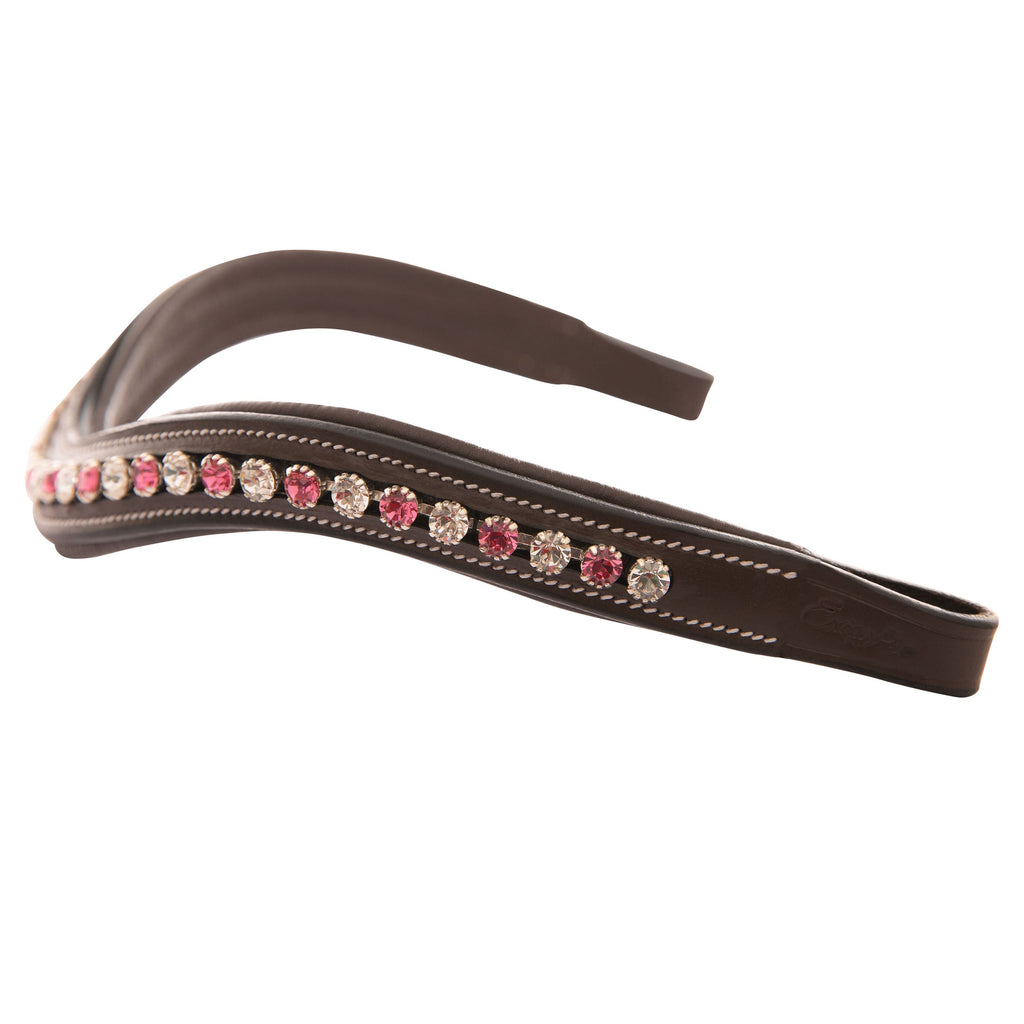 ExionPro Designer White & Pink linked Crystal Browband by Bridles & Reins - alternate view 5
