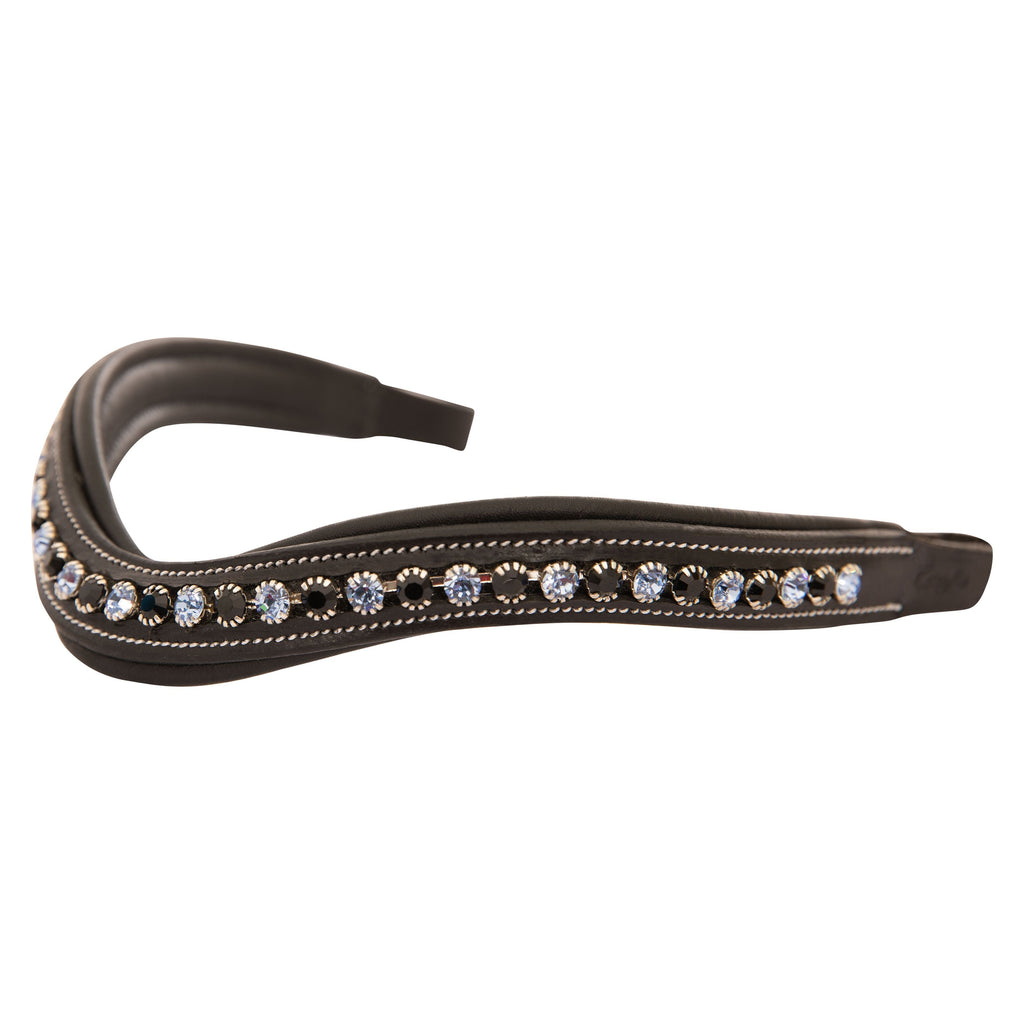 ExionPro Designer Black & Turquoise Blue Crystal Browband by Bridles & Reins - alternate view 4