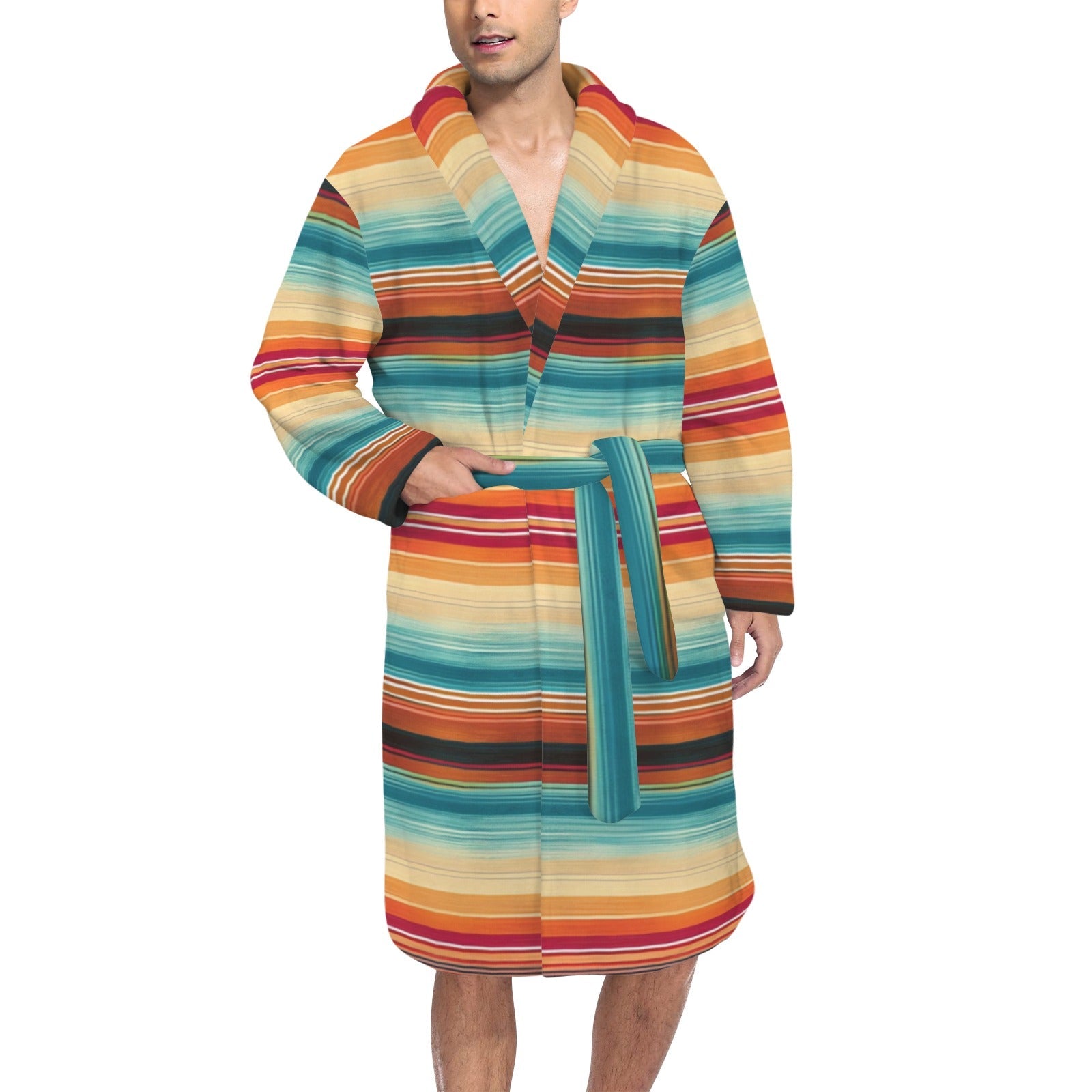 Baha Ranch Southwestern Serape Men's Bath Robe by Baha Ranch Western Wear