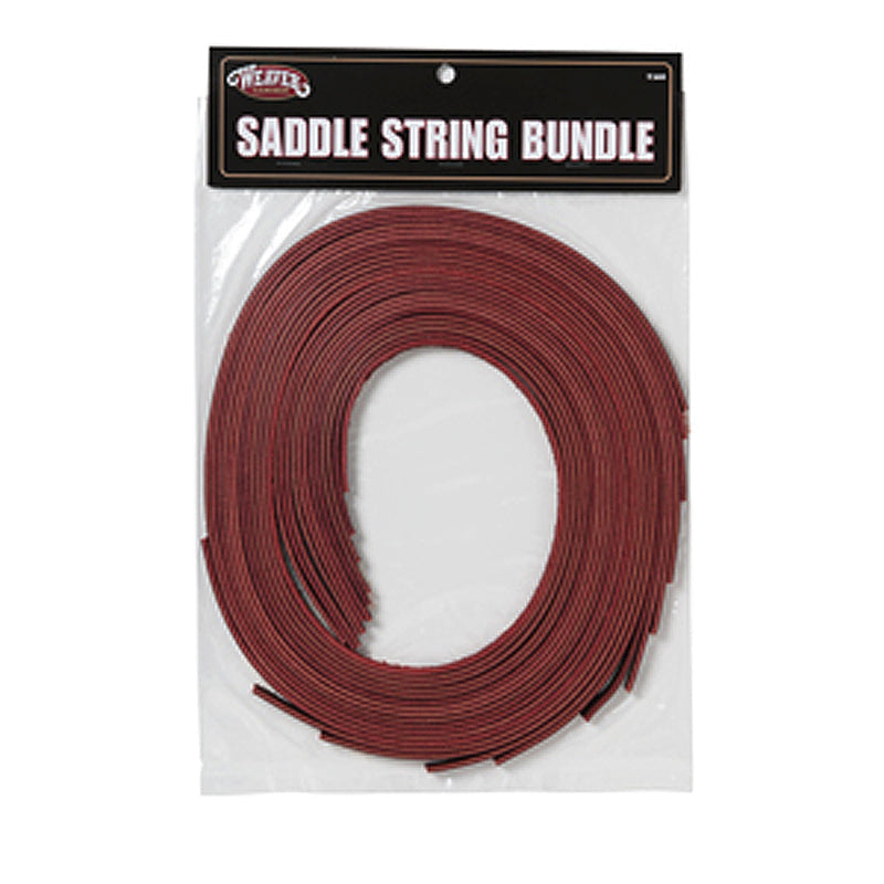30-1755 Weaver Leather Burgundy Latigo Tack Horse Saddle String Bundle