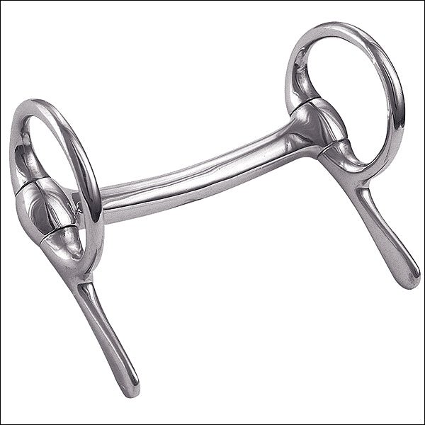 Weaver Leather Miniature Half Cheek Driving H. Bit Mullen Mouth Nickel