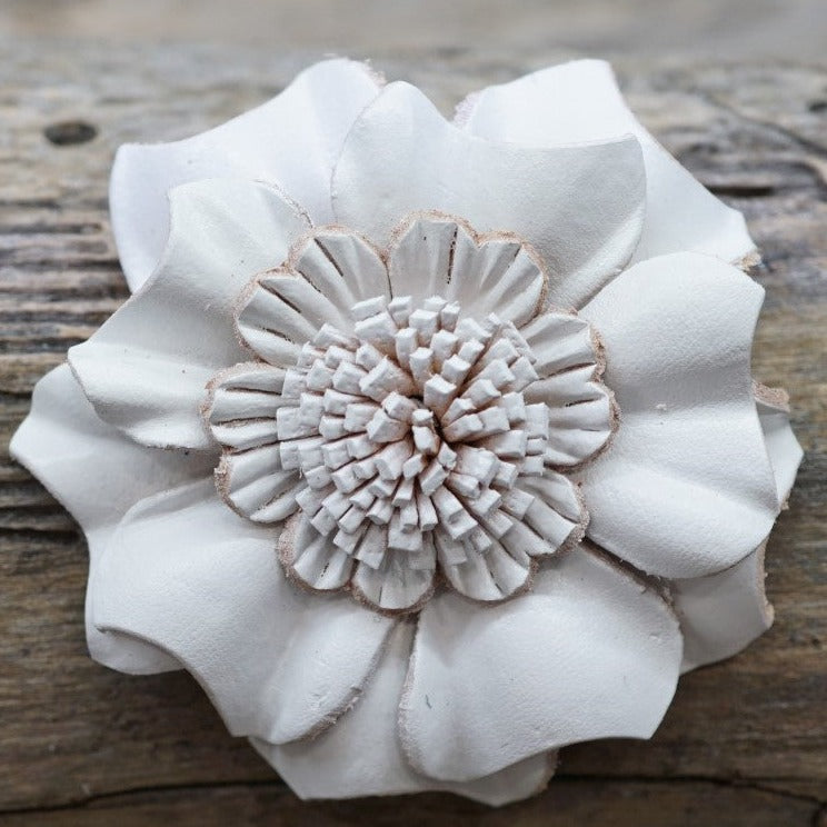 Hand Painted Leather Flowers - Carnations — view 3