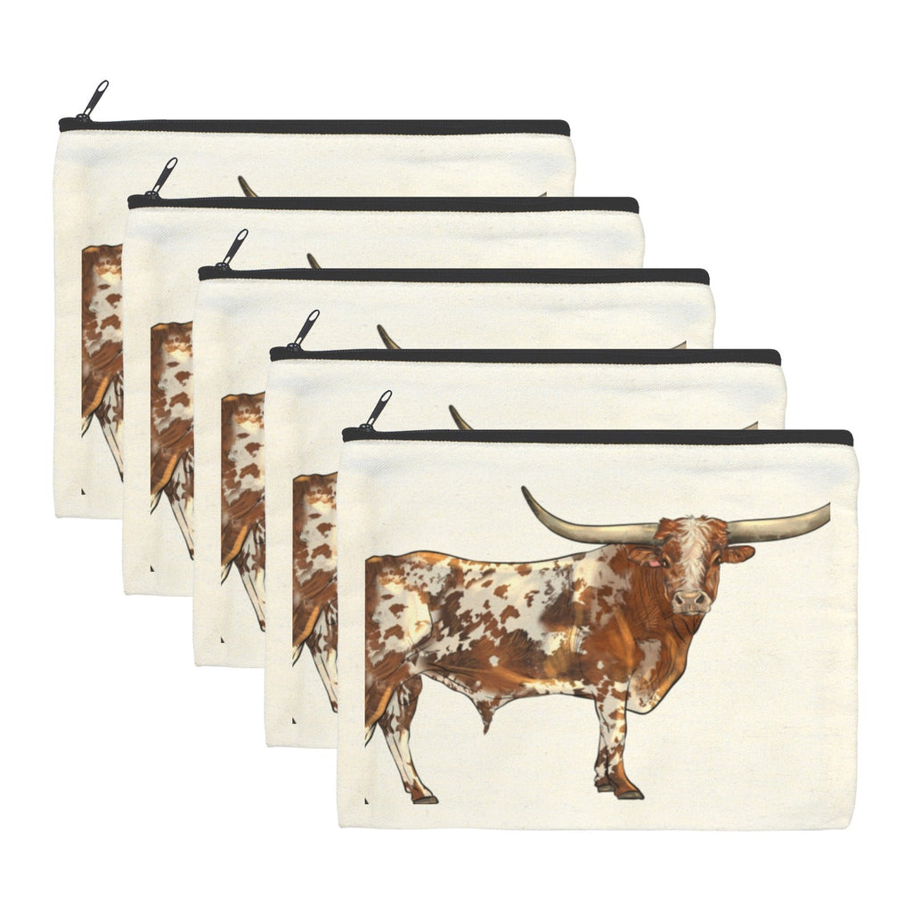 Baha Ranch Longhorn Cosmetic Bag Pack of 5 Made in America by Baha Ranch Western Wear - product image 2