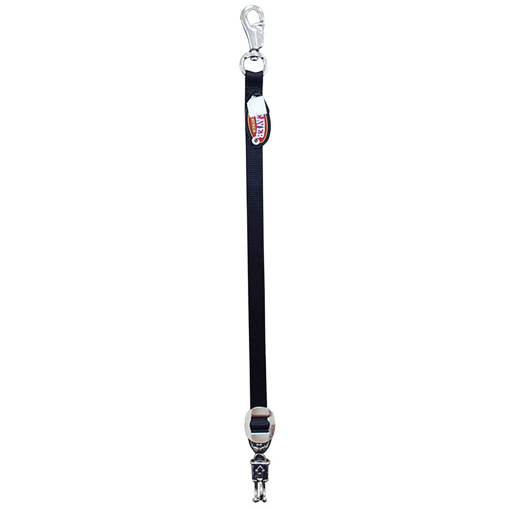 Weaver Black Nylon Tack Horse Trailer Tie Nickel Plated Hardware