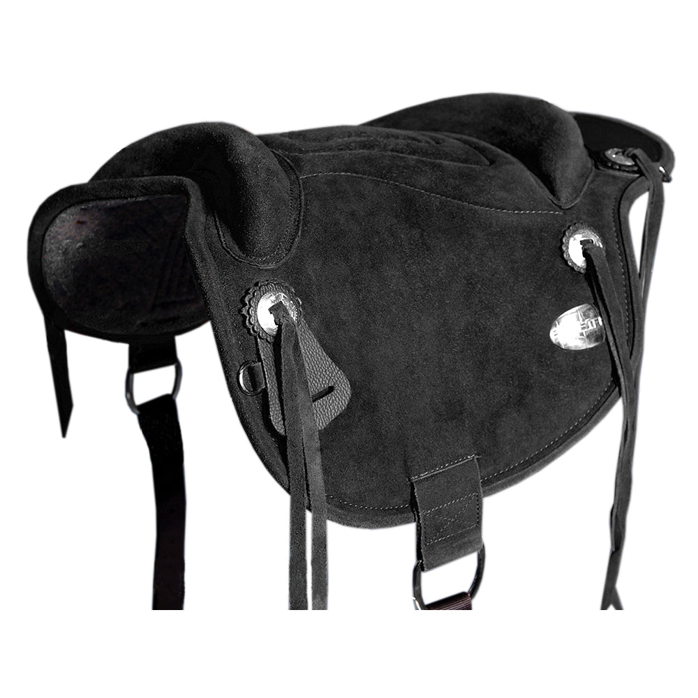 Hilason Baretek Treeless Bareback Pad, Black 23 x 35