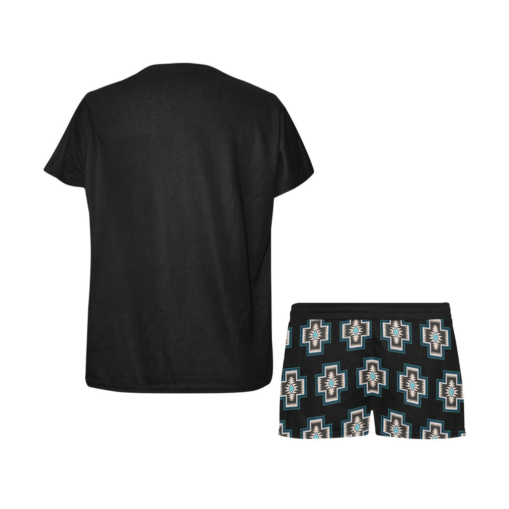 Baha Ranch Southwestern Cross Women's Western Top and Short Pajama Set by Baha Ranch Western Wear - product image 4
