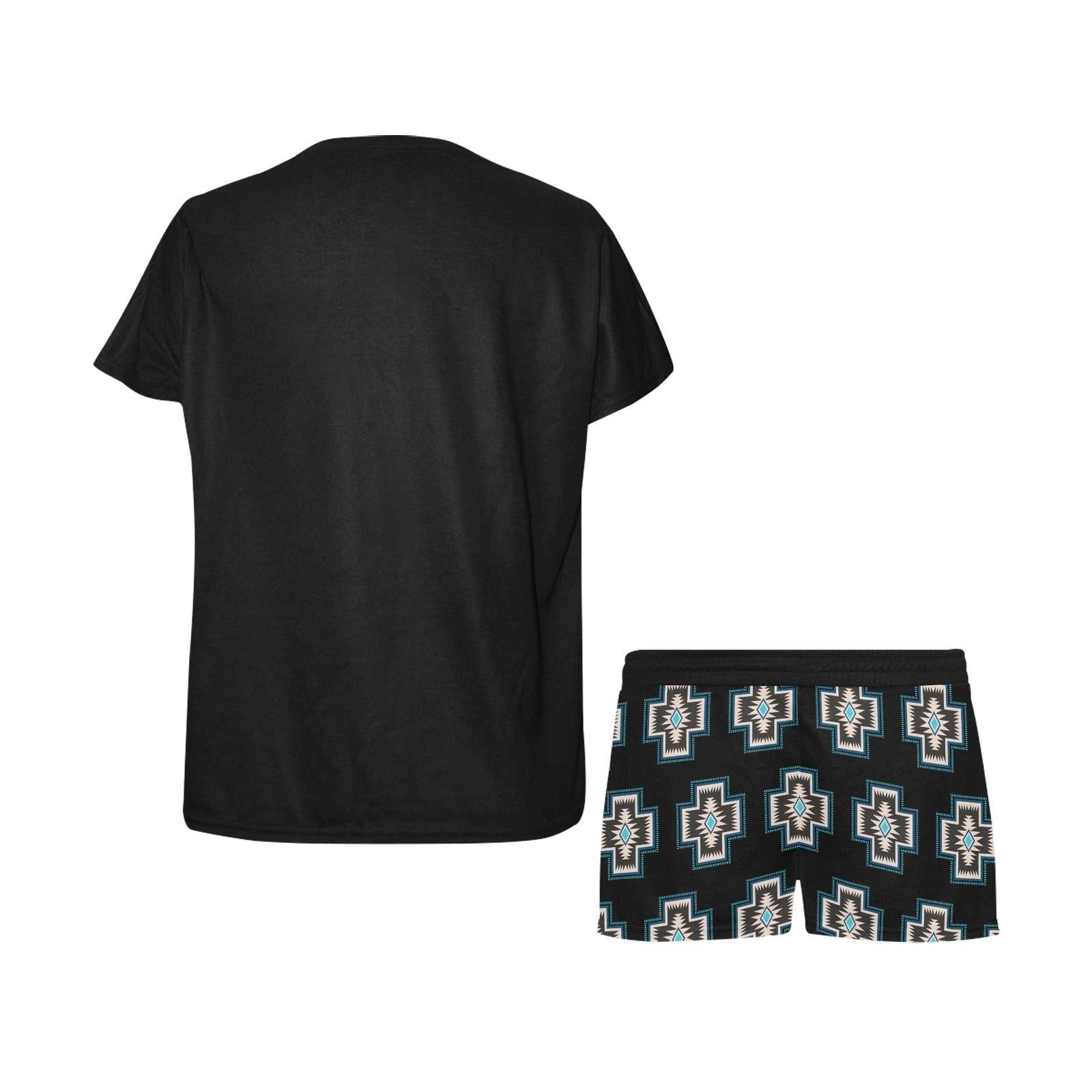 Baha Ranch Southwestern Cross Women's Western Top and Short Pajama Set by Baha Ranch Western Wear - product image 4