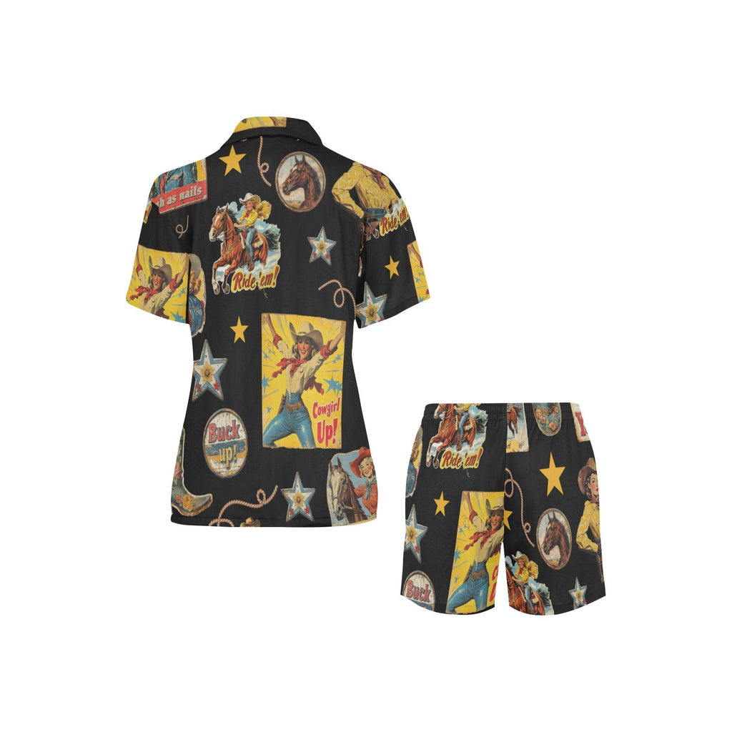 Baha Ranch Vintage Cowgirl Collage Western Pajama Set by Baha Ranch Western Wear - product image 3