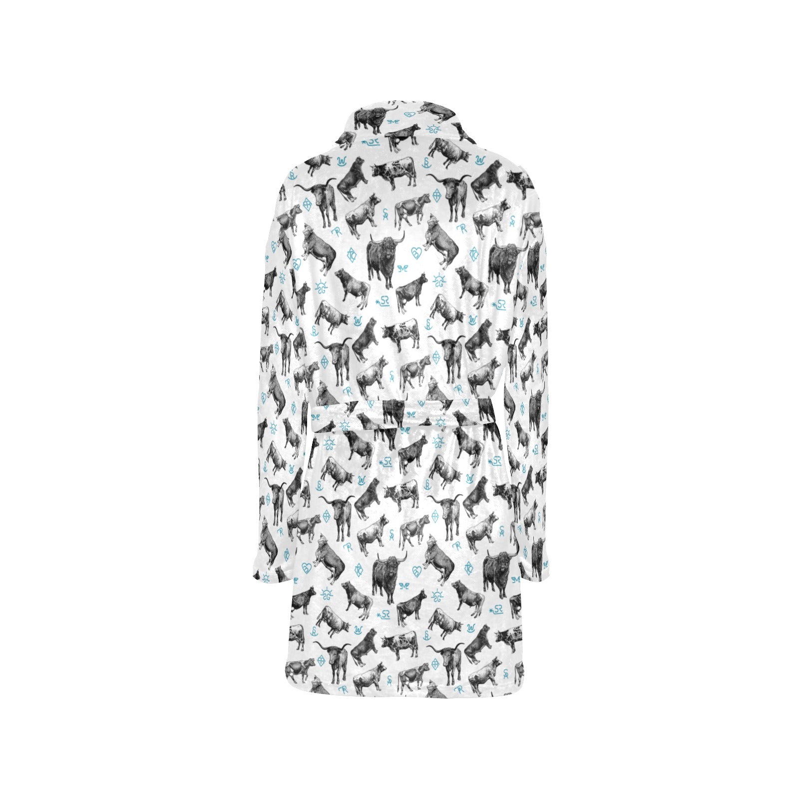 Baha Ranch Cattle and Brands Women's Western Bath Robe by Baha Ranch Western Wear - product image 8