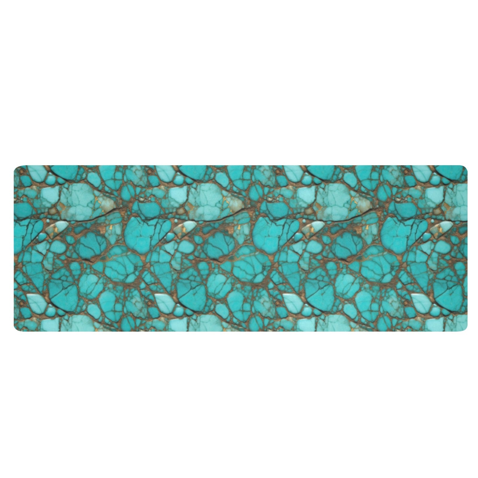 Turquoise Long Kitchen Mat 48"x17" Made in America by Baha Ranch Western Wear - product image 2