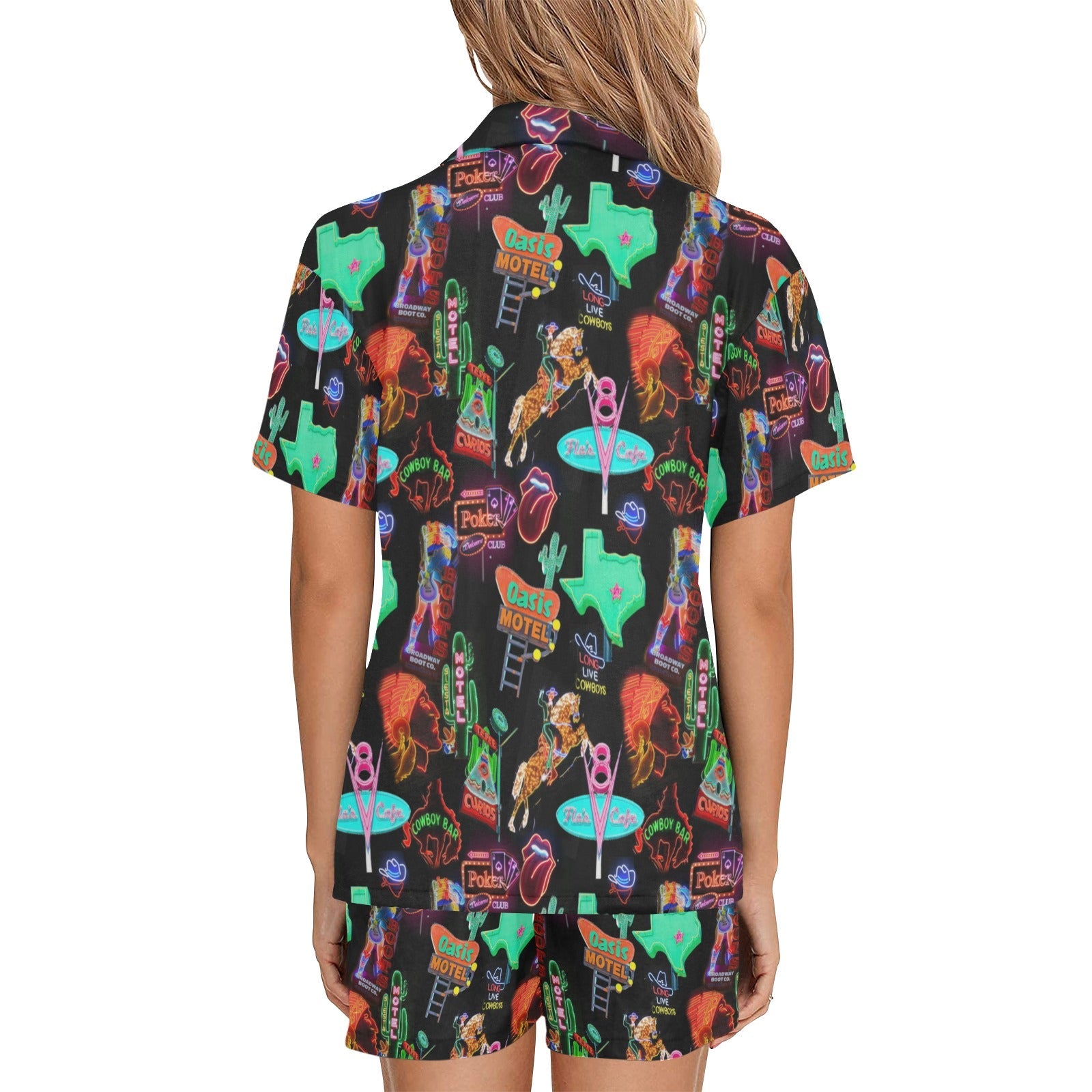 Baha Ranch Vegas Neon Women's Western Pajama Set by Baha Ranch Western Wear - product image 4