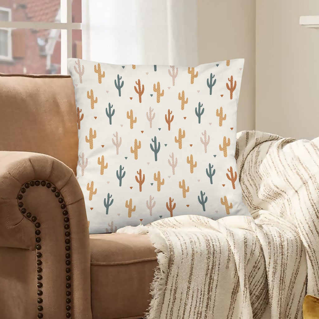 Baha Ranch Cactus Velvety Soft Throw Pillow Case Made in America by Baha Ranch Western Wear