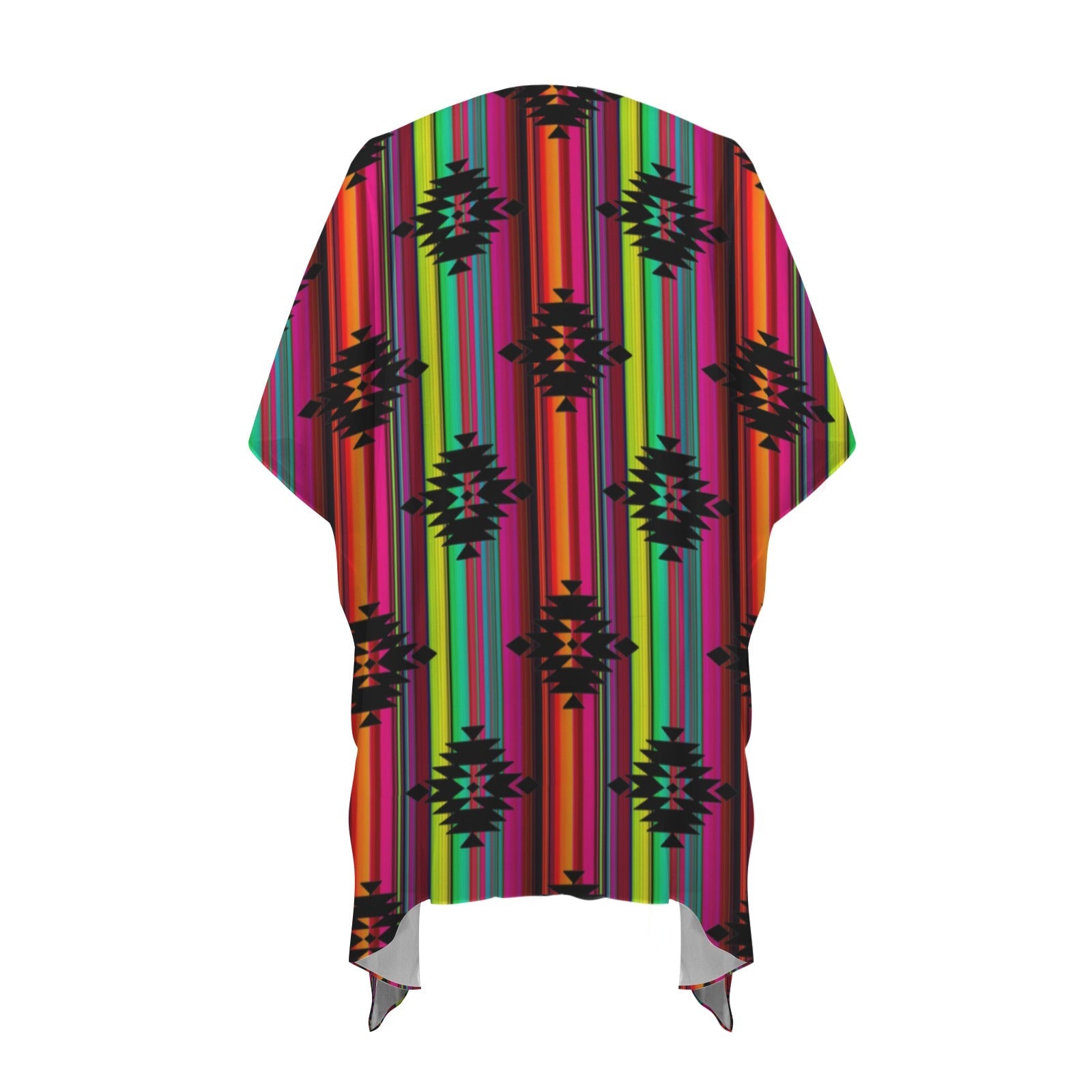 Baha Ranch Neon Aztec Duster Kimono Coverup Women's Long Cover Up by Baha Ranch Western Wear - product image 5