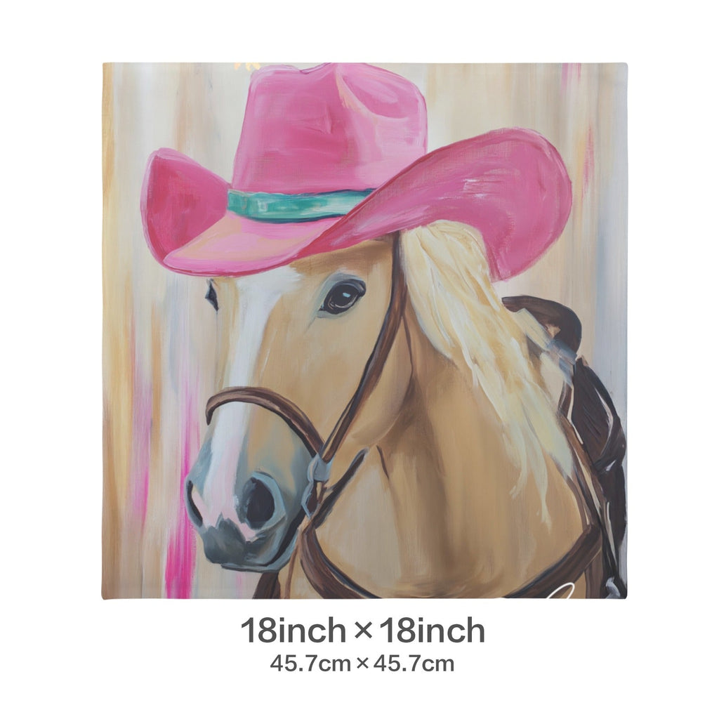 Baha Ranch Cowgirl Horse Velvety Soft Throw Pillow Case Made in America by Baha Ranch Western Wear - product image 2