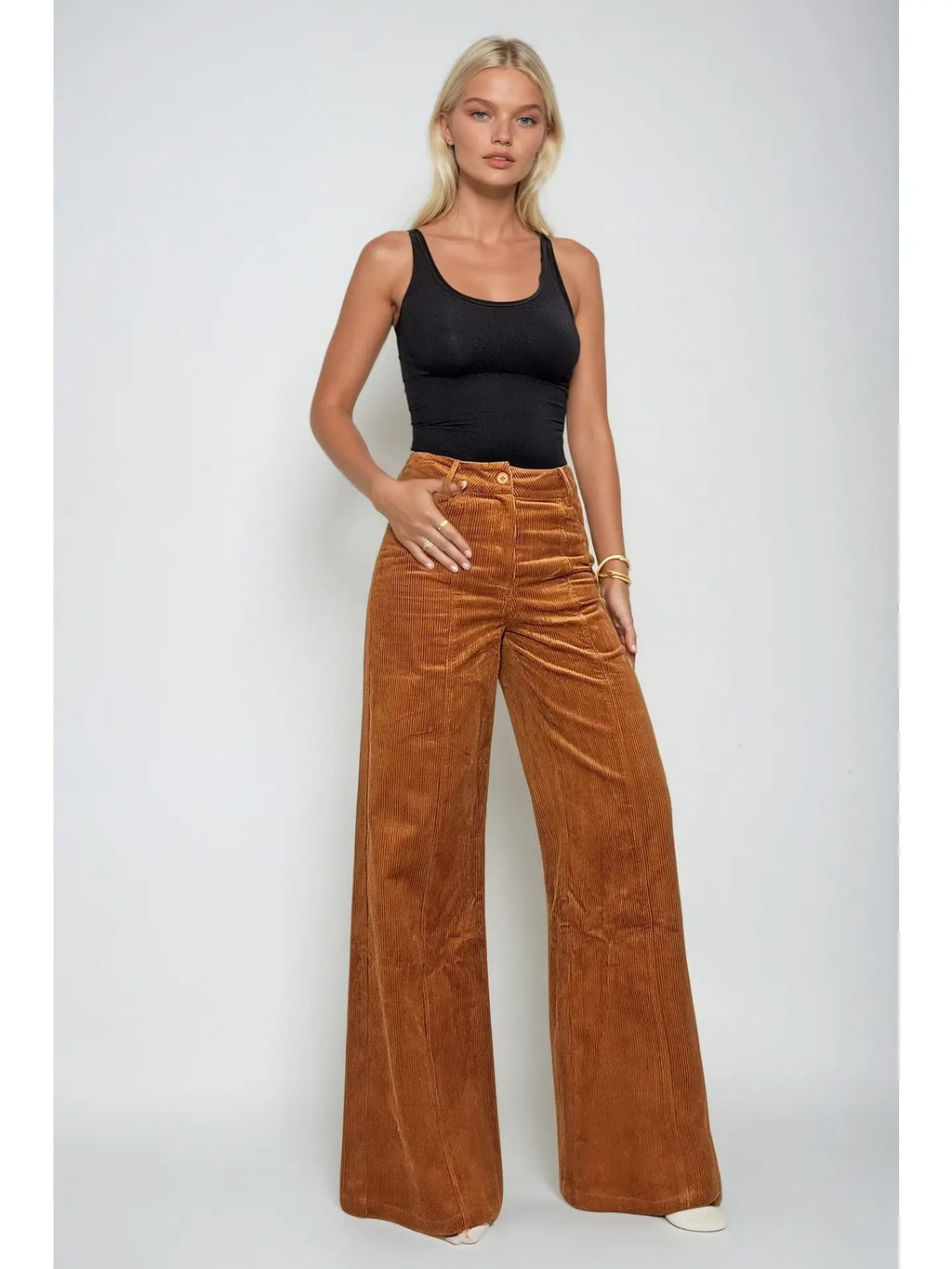 Meadow Wide Leg Palazzo Corduroy | Pants