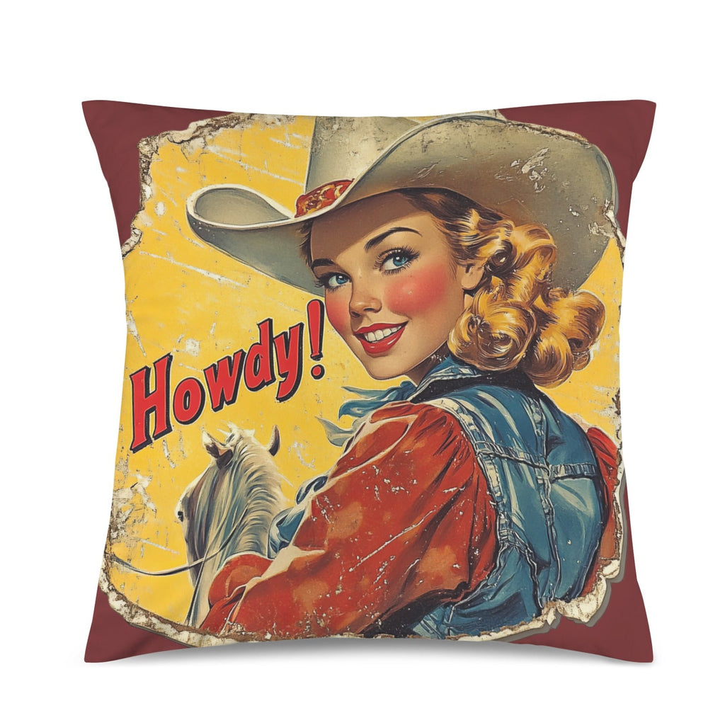 Baha Ranch Howdy Velvety Soft Pillow Case Made in America by Baha Ranch Western Wear - product image 2