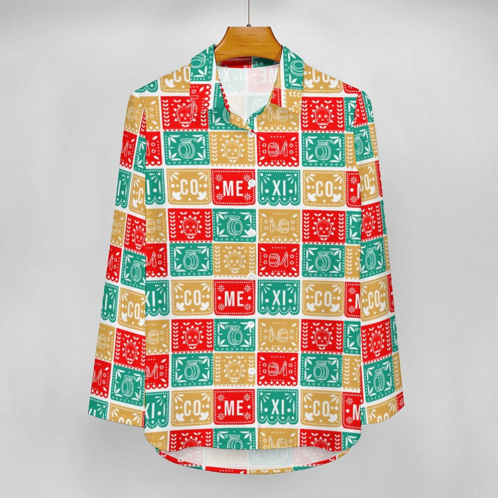 Baha Ranch Colores De Mexico Picado Mexican Button Up Blouse by Baha Ranch Western Wear - product image 2