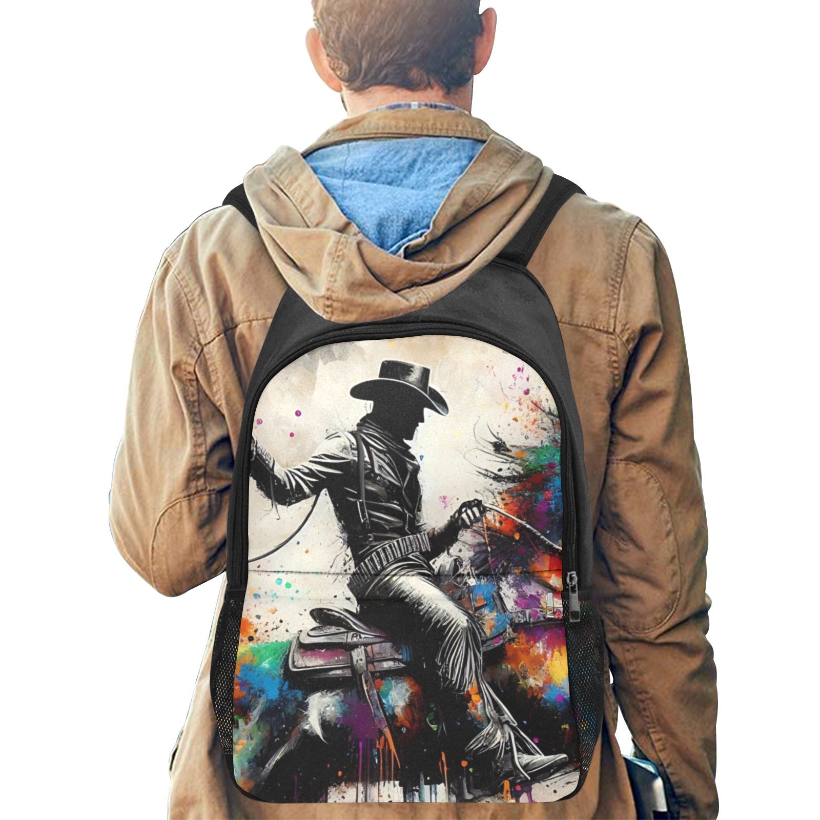 Baha Ranch Watercolor Cowboy Backpack by Baha Ranch Western Wear