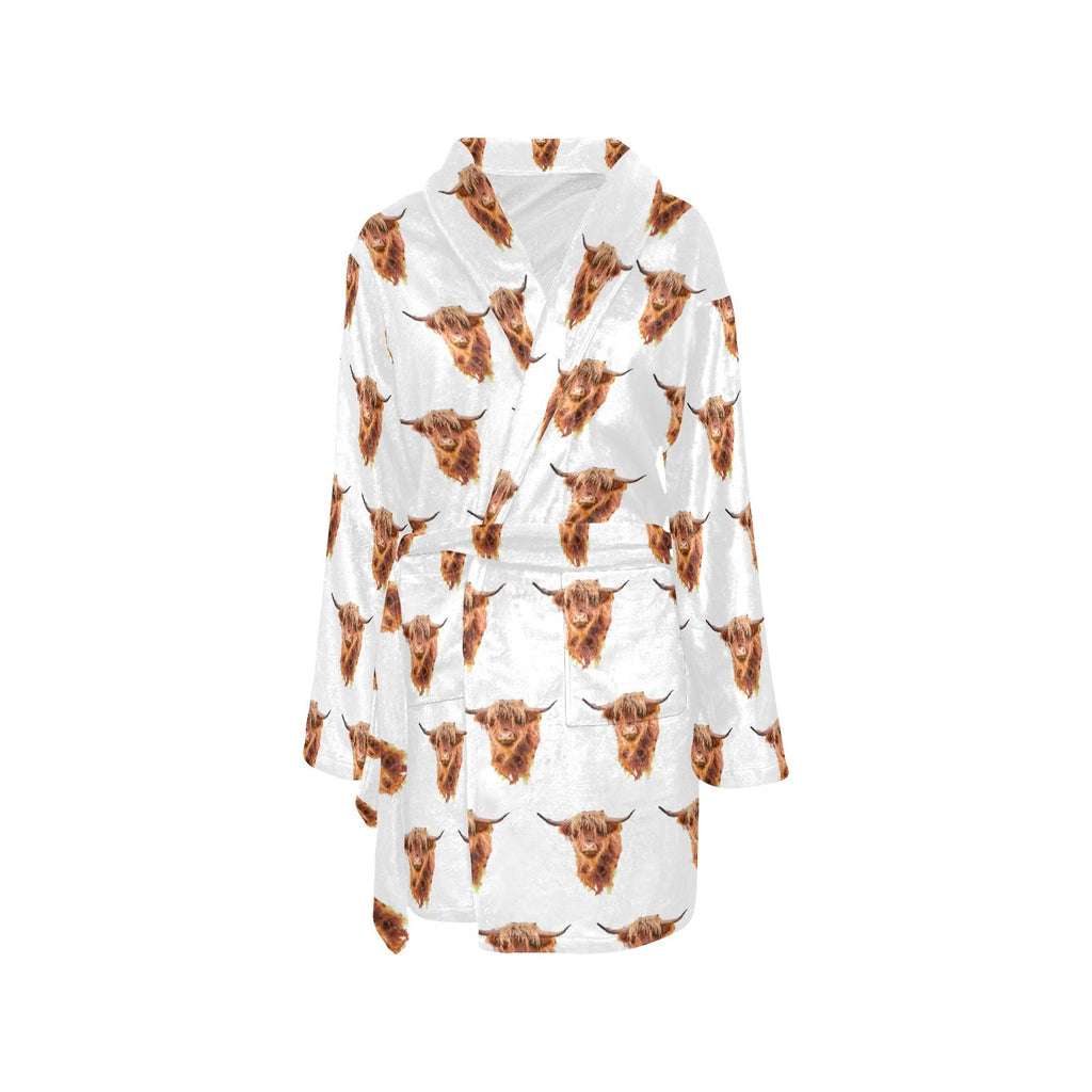 Baha Ranch Highland Cow Women's Western Bath Robe by Baha Ranch Western Wear - product image 8
