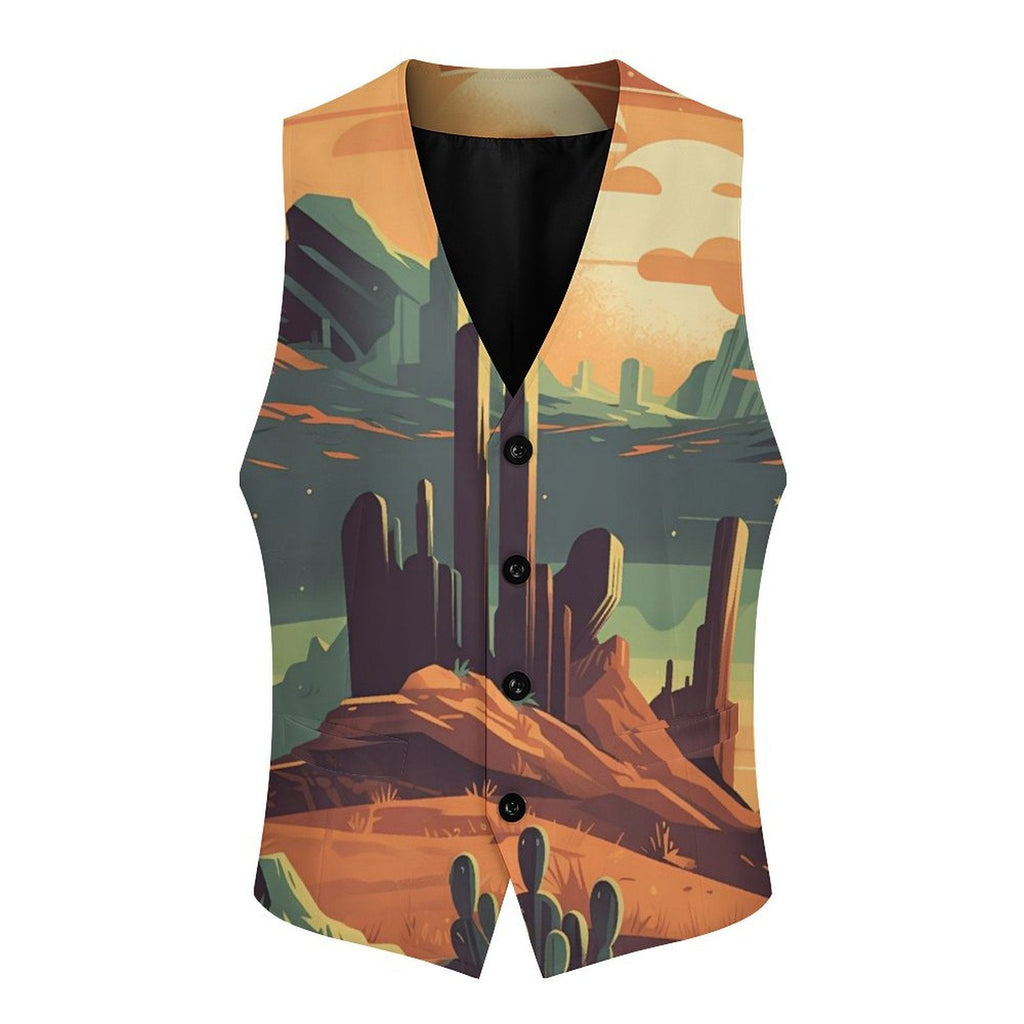 Baha Ranch Desert Canyon Men's Vest by Baha Ranch Western Wear - product image 2