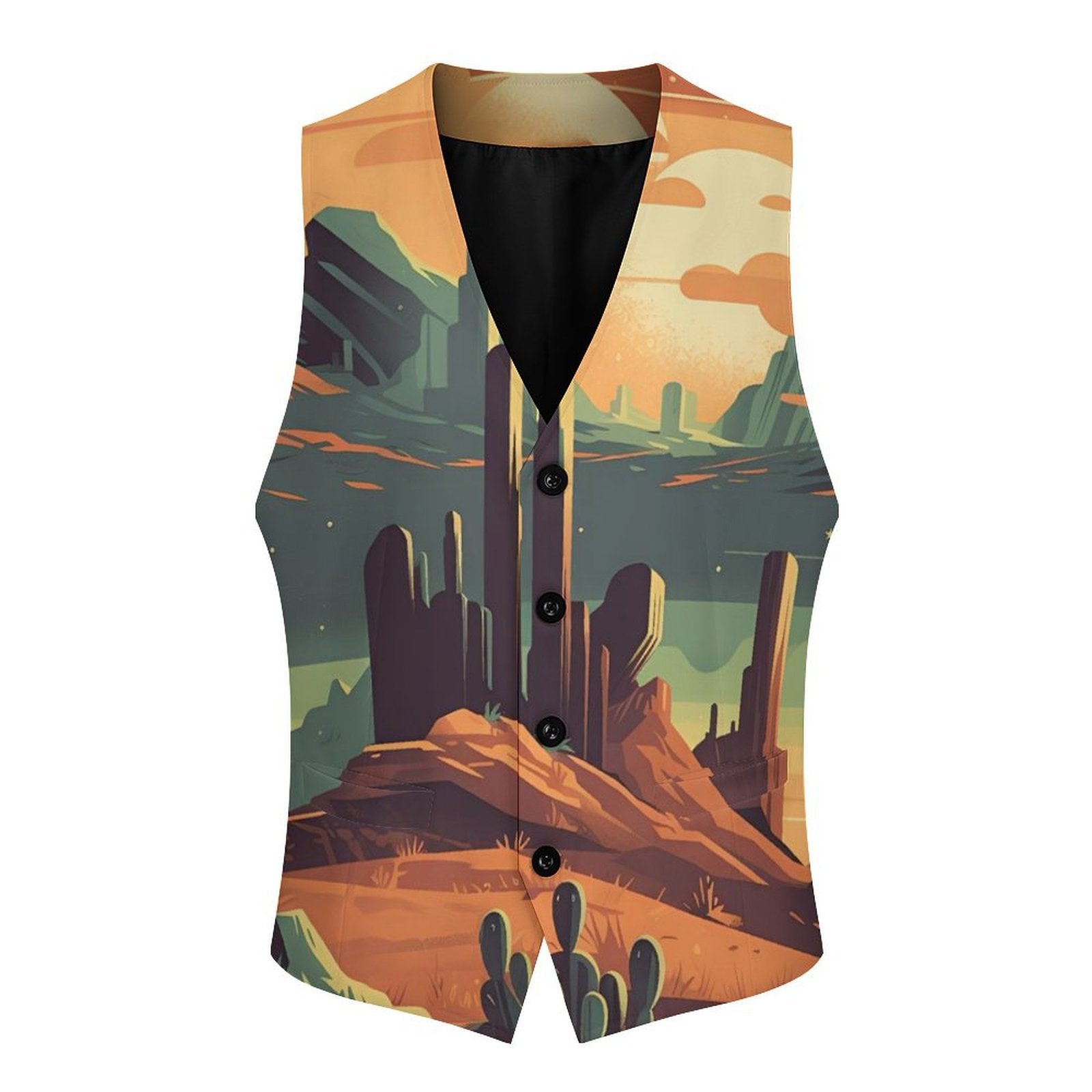 Baha Ranch Desert Canyon Men's Vest by Baha Ranch Western Wear - product image 2