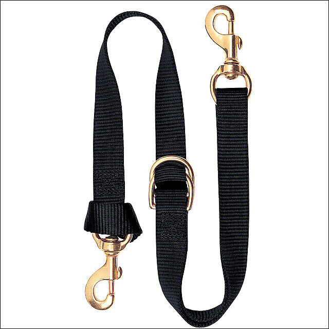 Weaver Premium Nylon Horse Tie Down with Solid Brass Hardware – Adjustable 1" x 40"