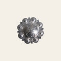 HILASON Western Nickle Plated Berry Conchos | Concho Belt Slotted Leather Screw Back