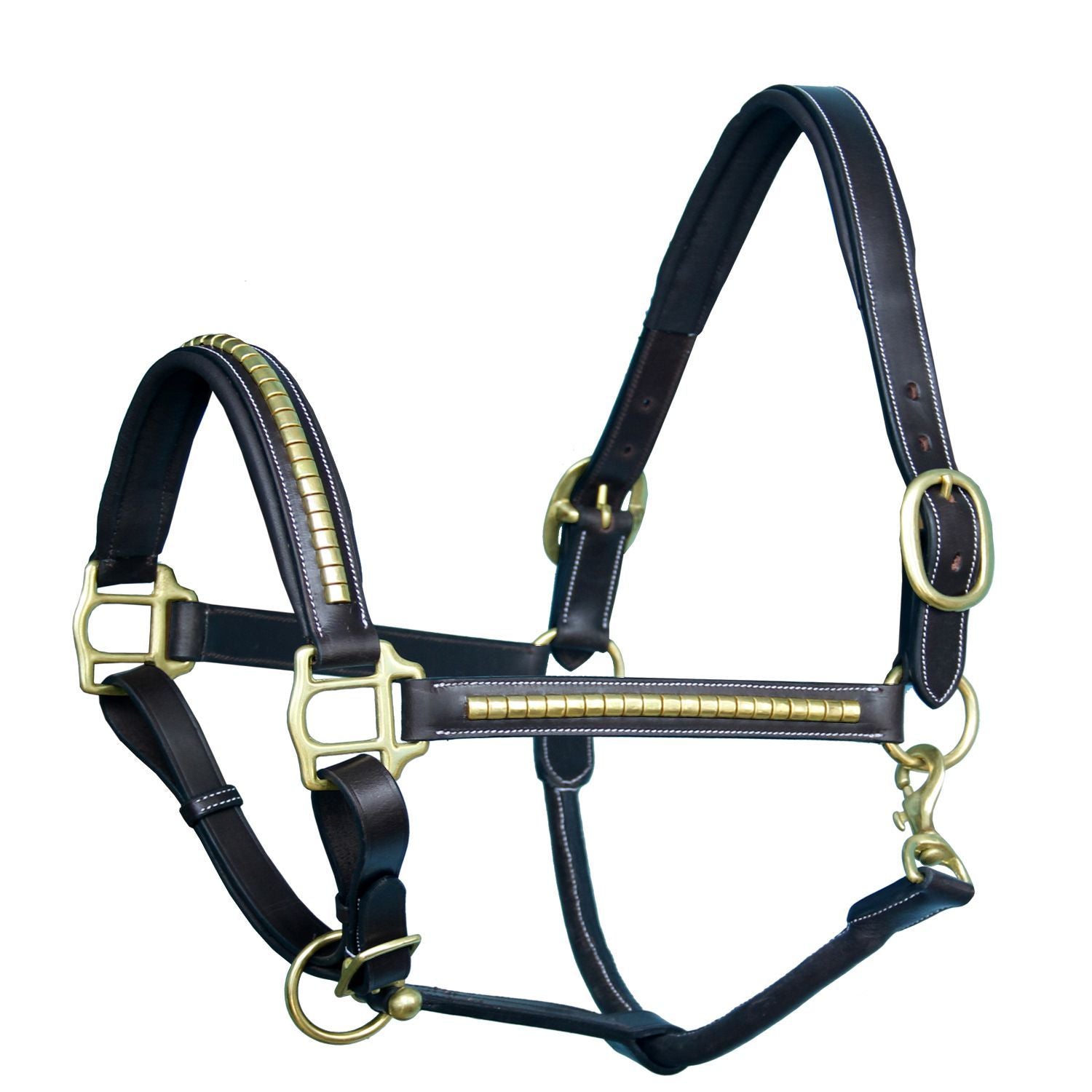 ExionPro Clincher Halter - Brass Hardware by Bridles & Reins - alternate view 2