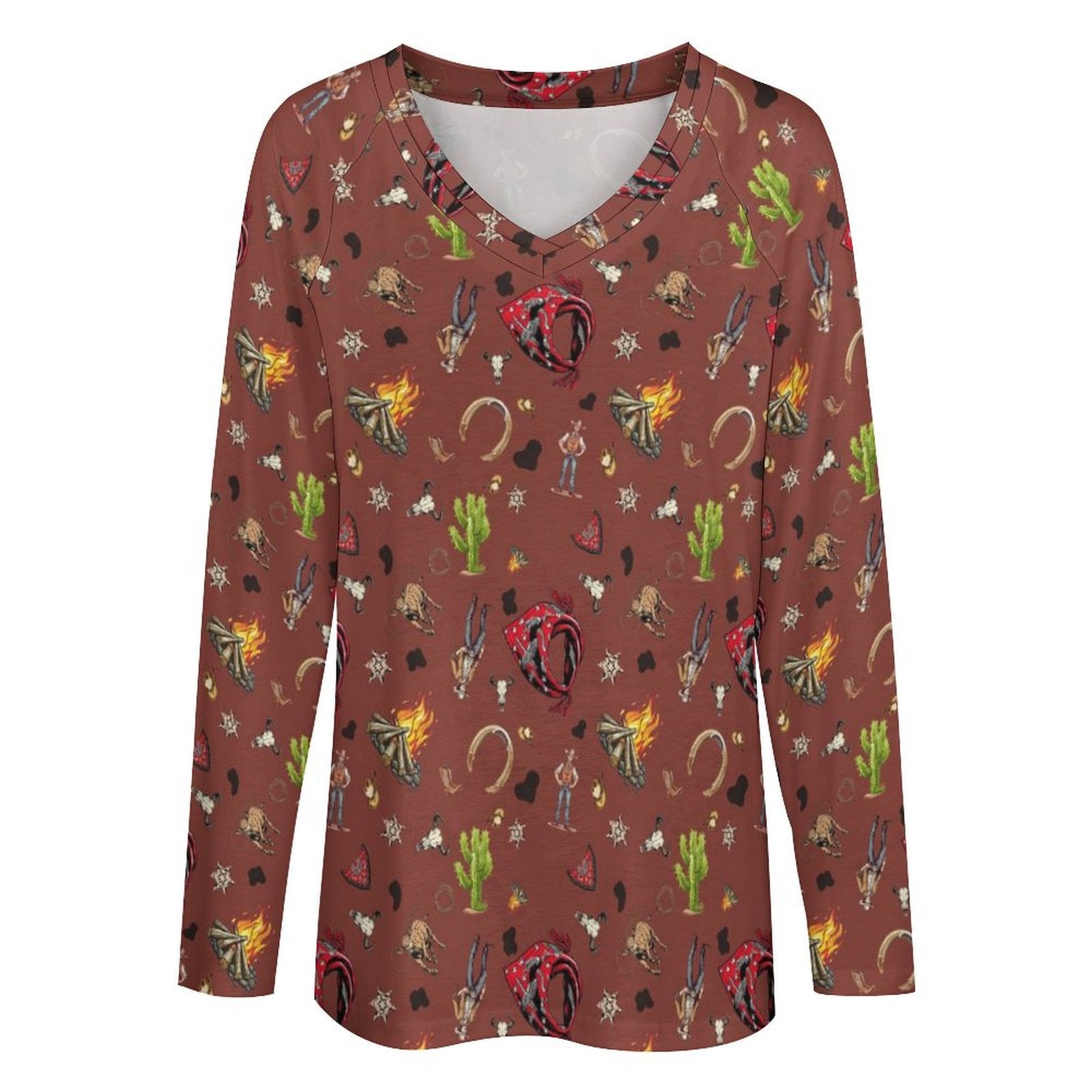 Baha Ranch Western Print Long Sleeve Top by Baha Ranch Western Wear - product image 2