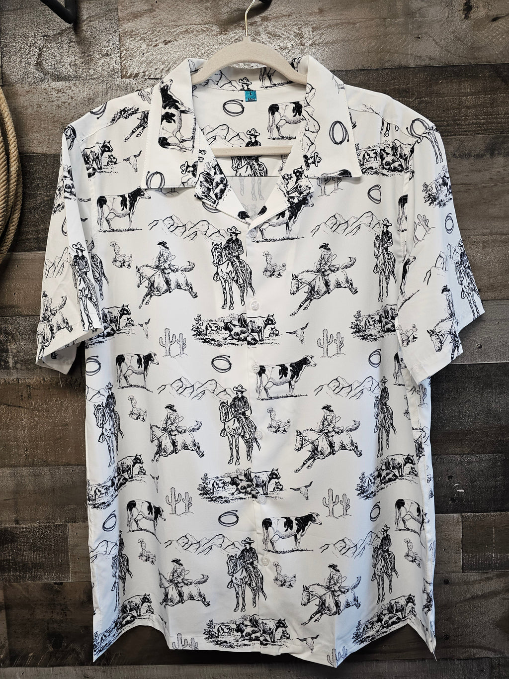 Ranch Life Men's Western Camp Shirt by Baha Ranch Western Wear