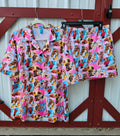 Baha Ranch Vintage Cowgirl Collage Women's Western Pajama Set by Baha Ranch Western Wear
