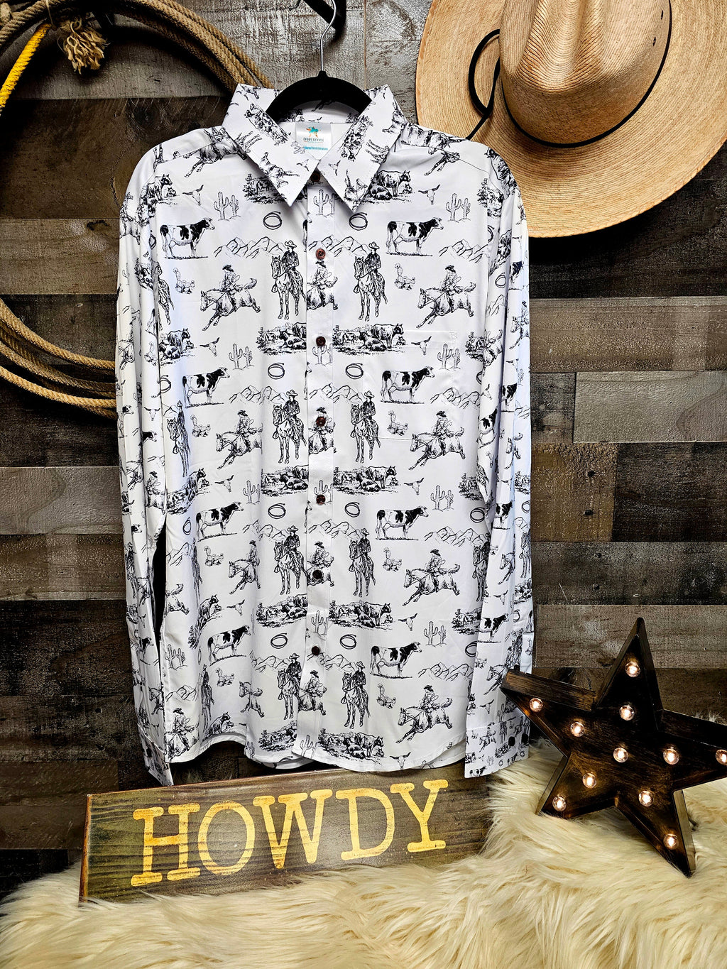 Baha Ranch Ranch Life Unisex Western Button Up Shirt by Baha Ranch Western Wear - product image 2