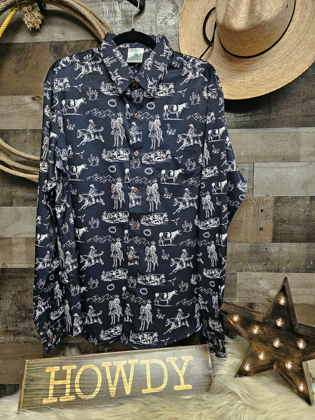 Baha Ranch Ranch Life Unisex Western Button Up Shirt by Baha Ranch Western Wear