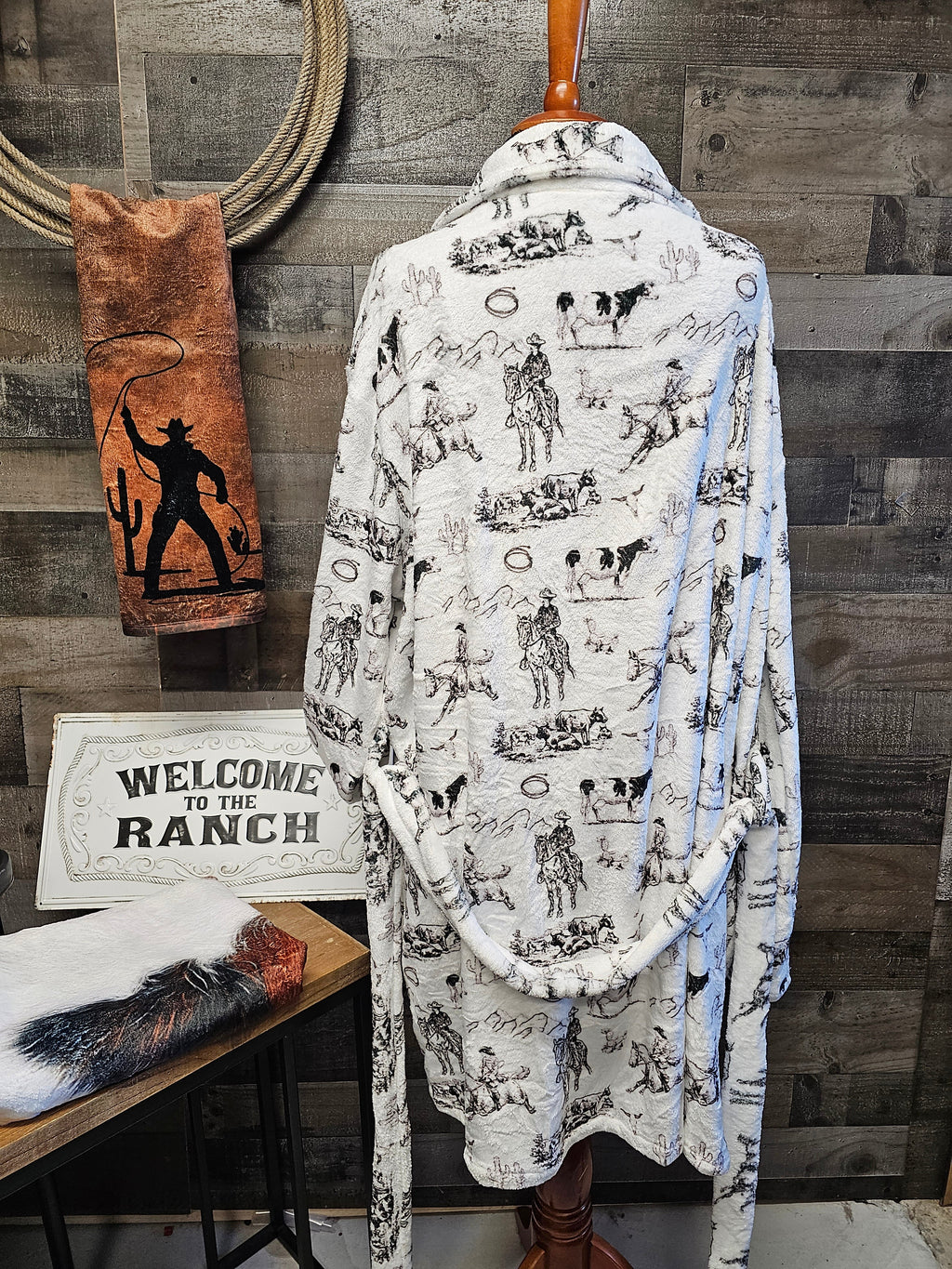 Baha Ranch Ranch Life Women's Western Bath Robe by Baha Ranch Western Wear - product image 2