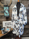 Baha Ranch Southwestern Cross Women's Western Bath Robe by Baha Ranch Western Wear