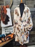 Baha Ranch Vintage Cowgirl Women's Bath Robe by Baha Ranch Western Wear