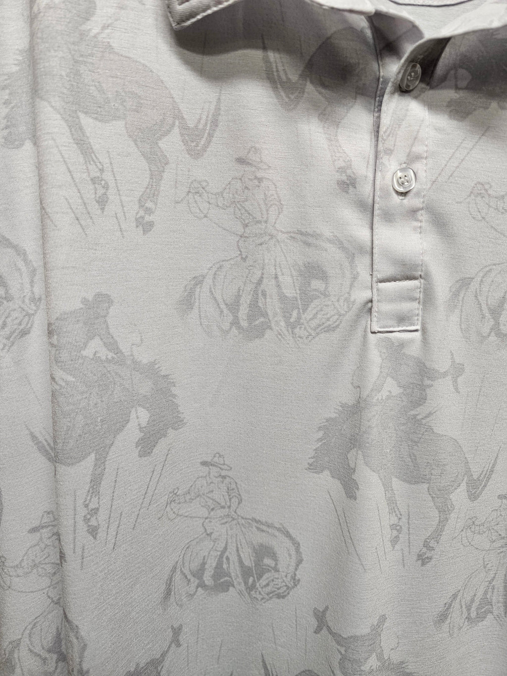 Baha Ranch Shadow Bronc Men's Western Polo Shirt by Baha Ranch Western Wear - product image 6