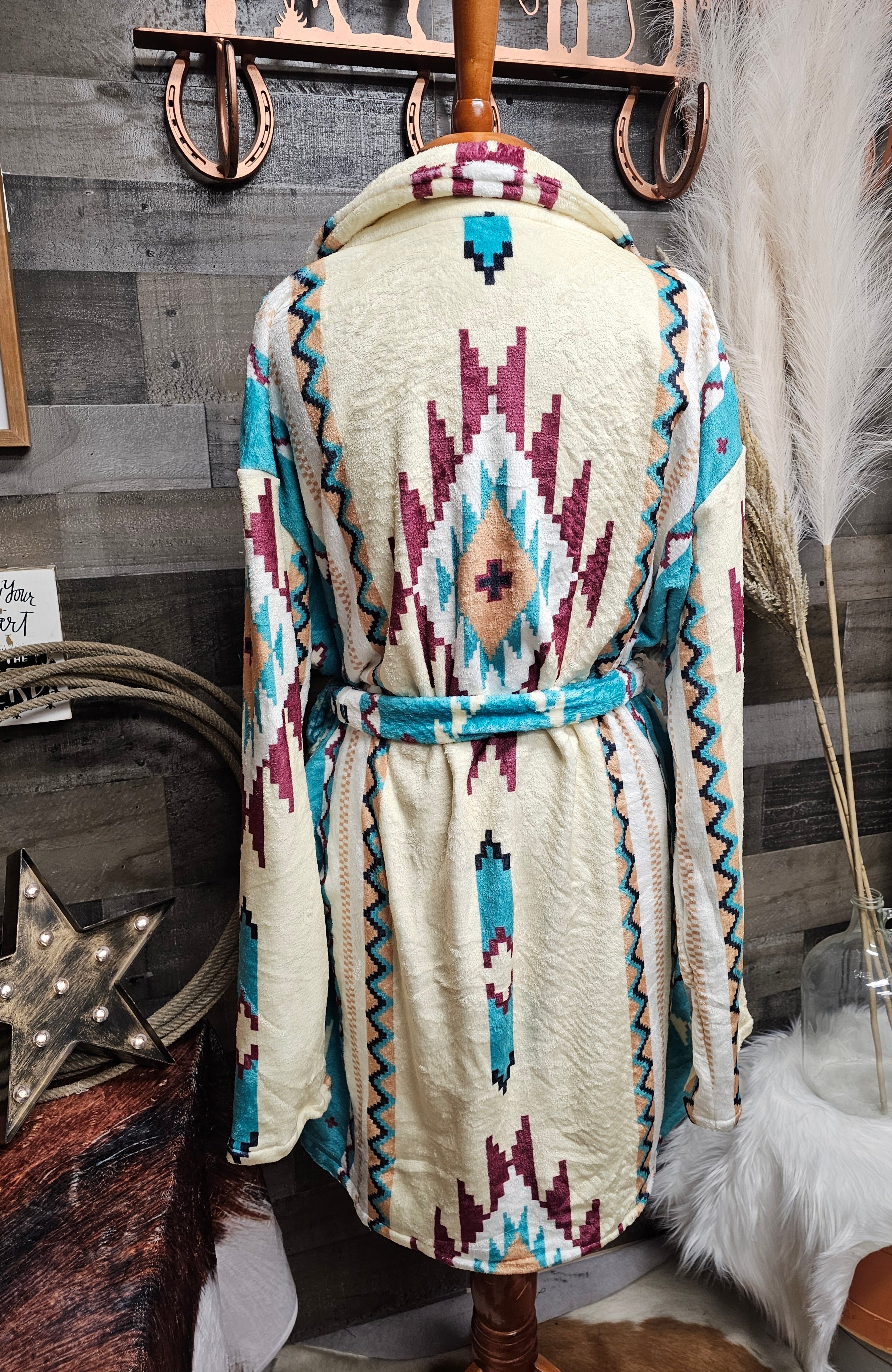 Baha Ranch Taos Aztec Women's Bath Robe by Baha Ranch Western Wear - product image 2